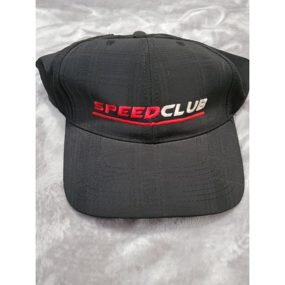 Car Racing Speed Club hat cap black adjustable strap